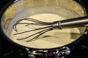 Keep whisking until everything is smooth and of the same texture.